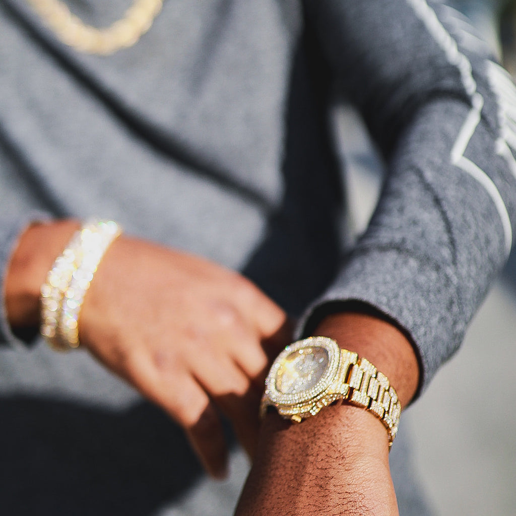 Jumbo Fully Iced Out Nautical Watch