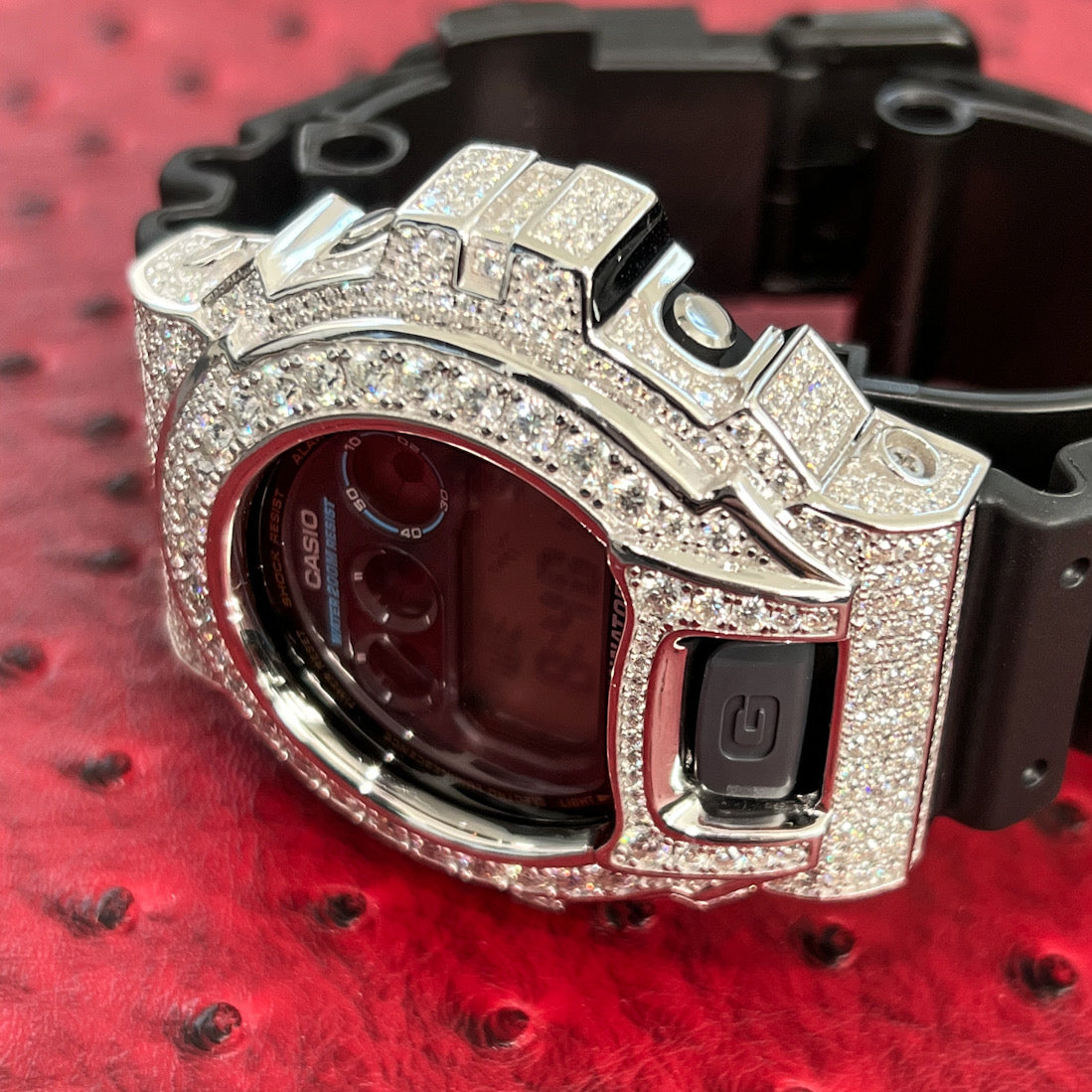 Pink diamond sale g shock watch