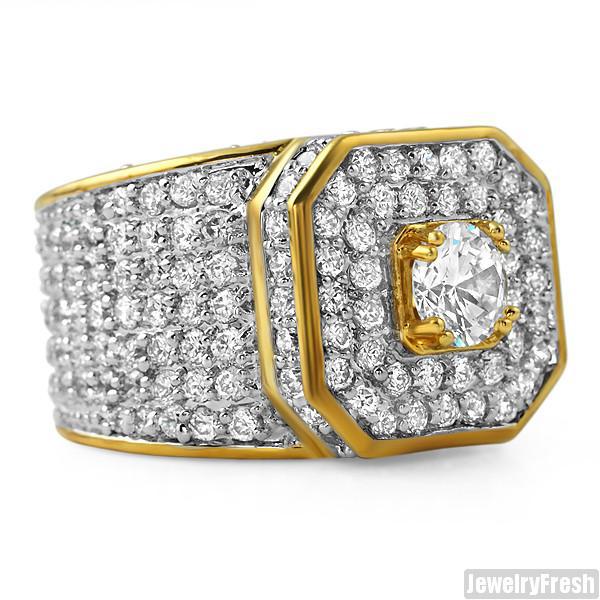 Gold Sterling Silver 12.5 CTW CZ Supreme Ring
