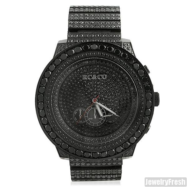 RC&Co Canary Black Stone High Grade Luxury Watch